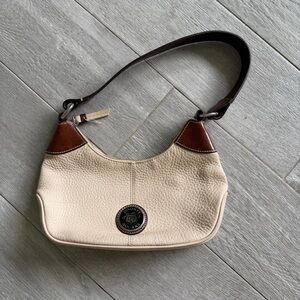 Dooney & Bourke Tan and Brown Shoulder Bag